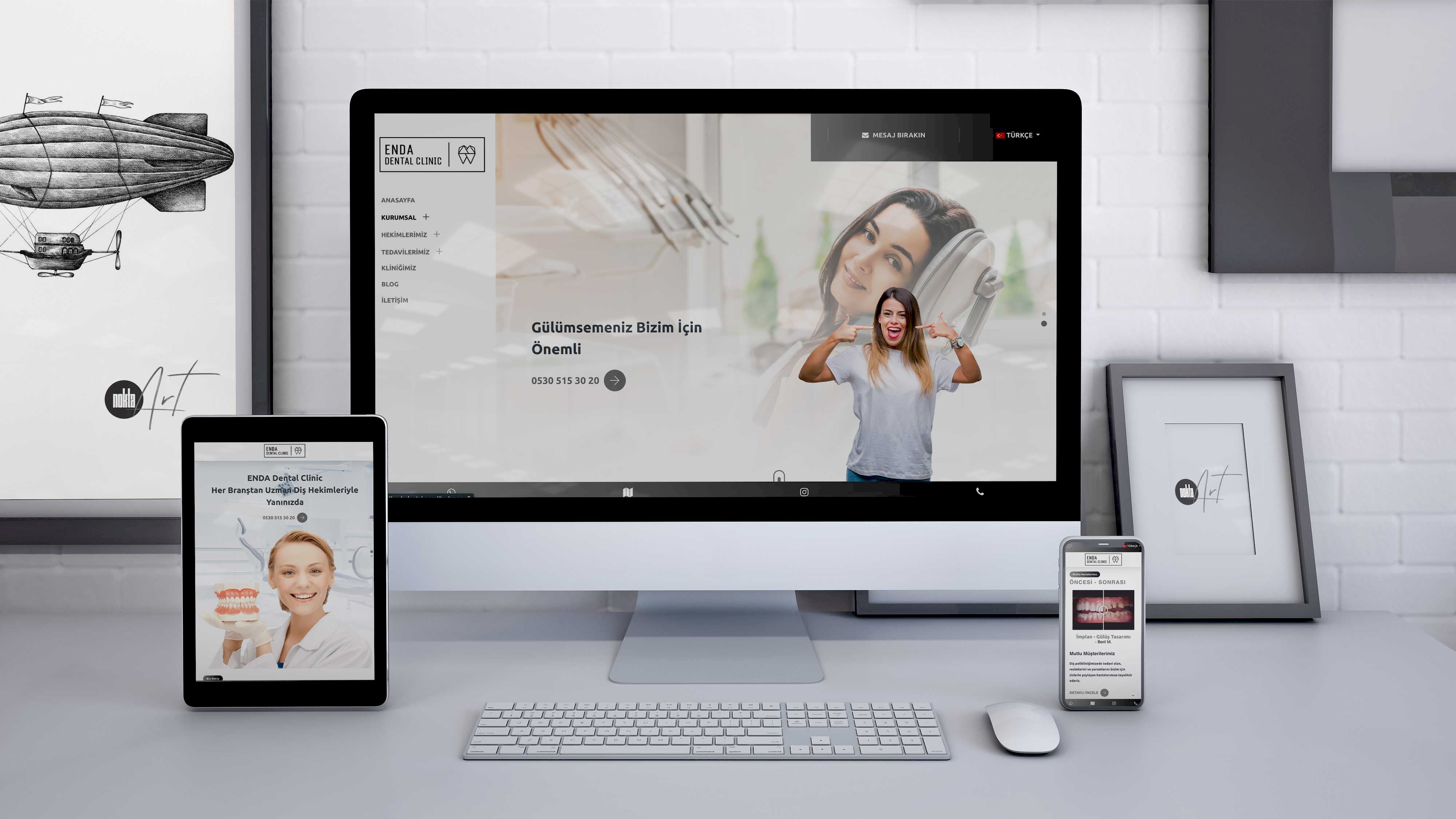 ENDA Dental Clinic - Web Tasarım