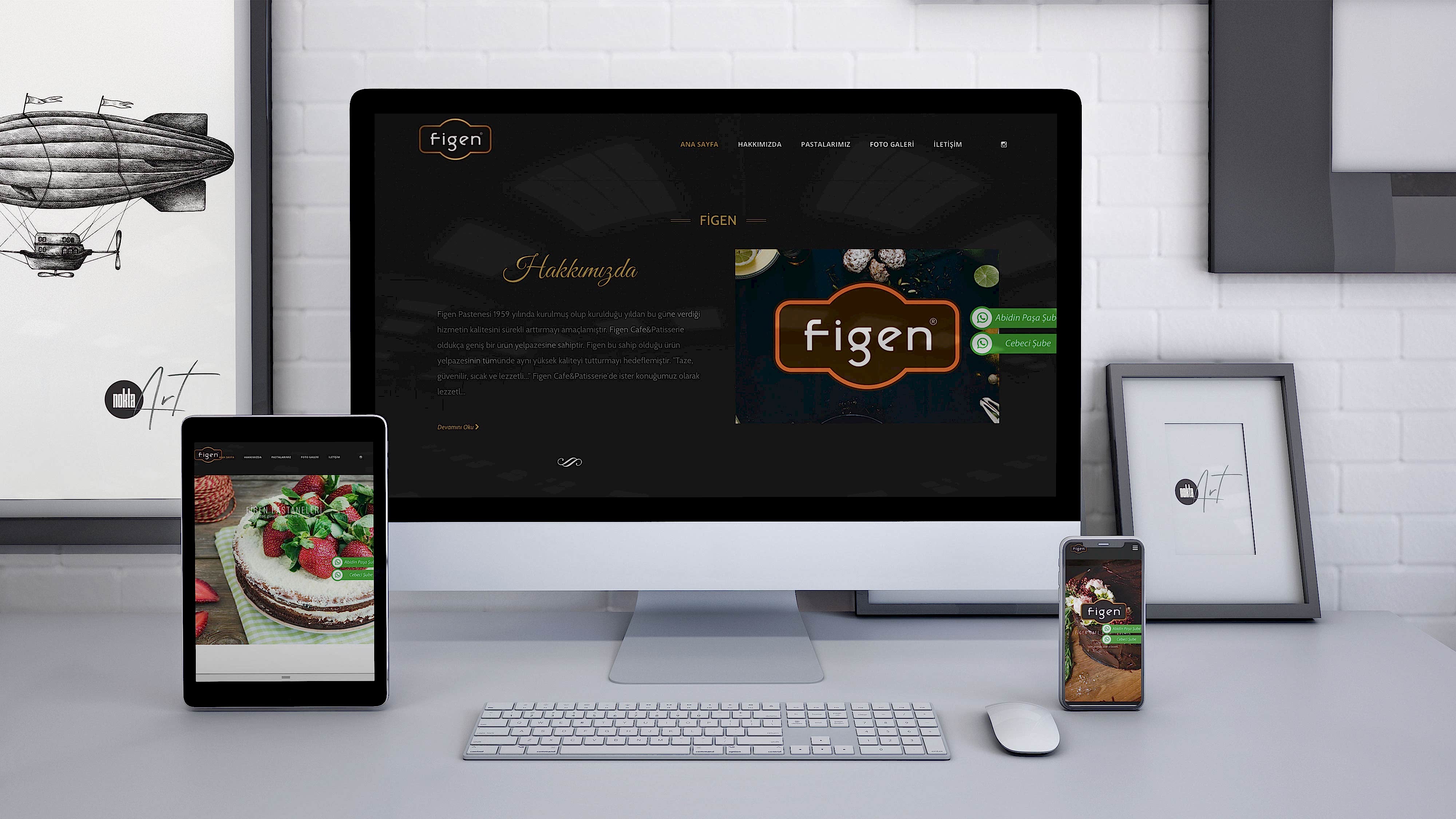 dijital menülü web tasarım