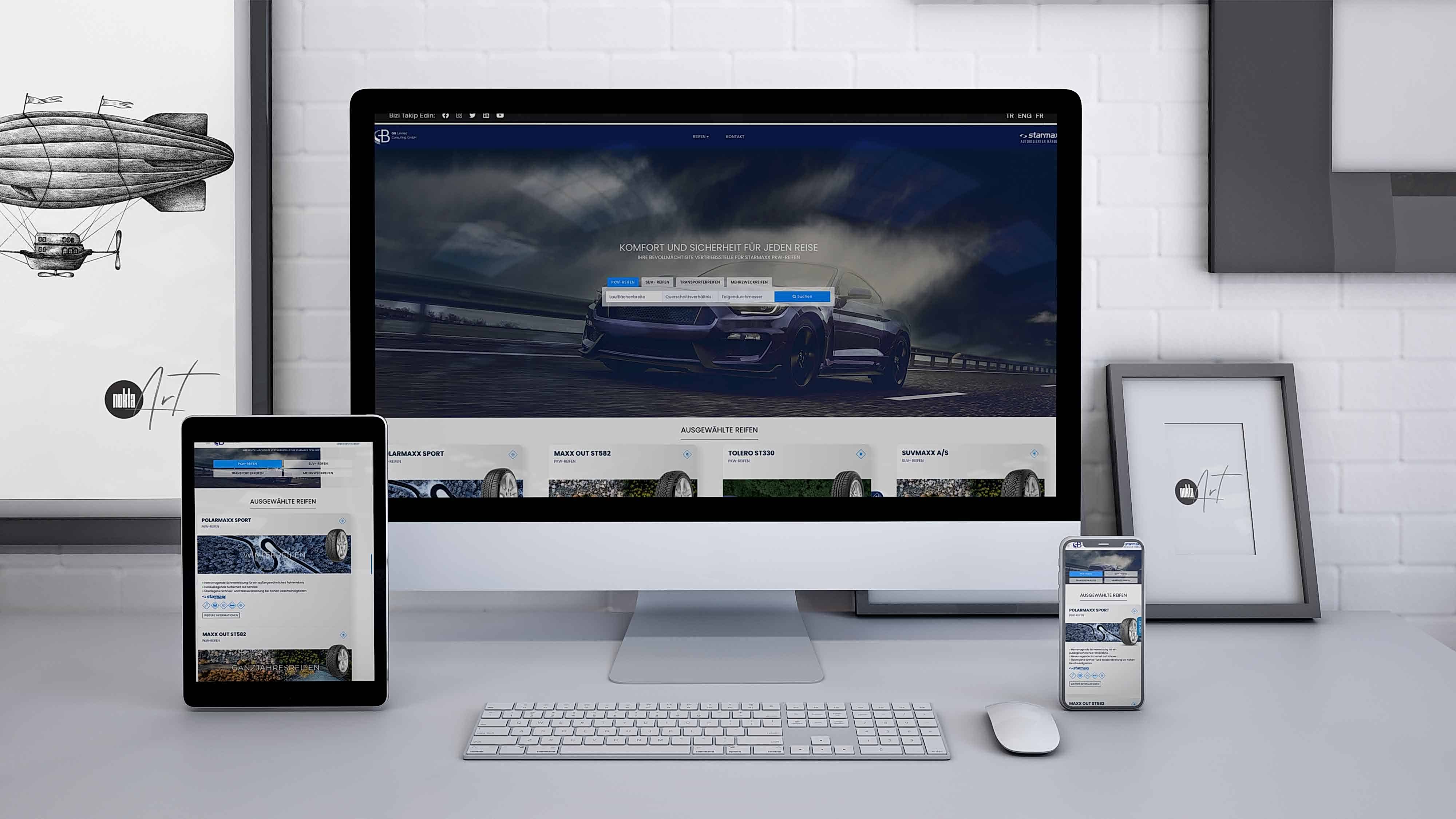 GB Limited Reifen - Almanya Web Tasarım ve Yazılım Hizmeti
