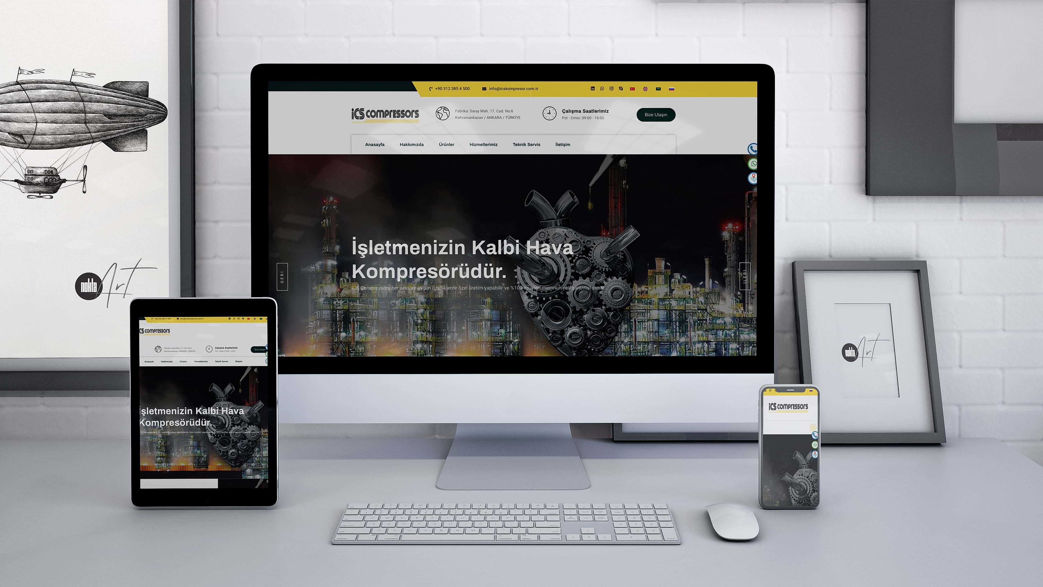 İCS Kompresör - Web Tasarım