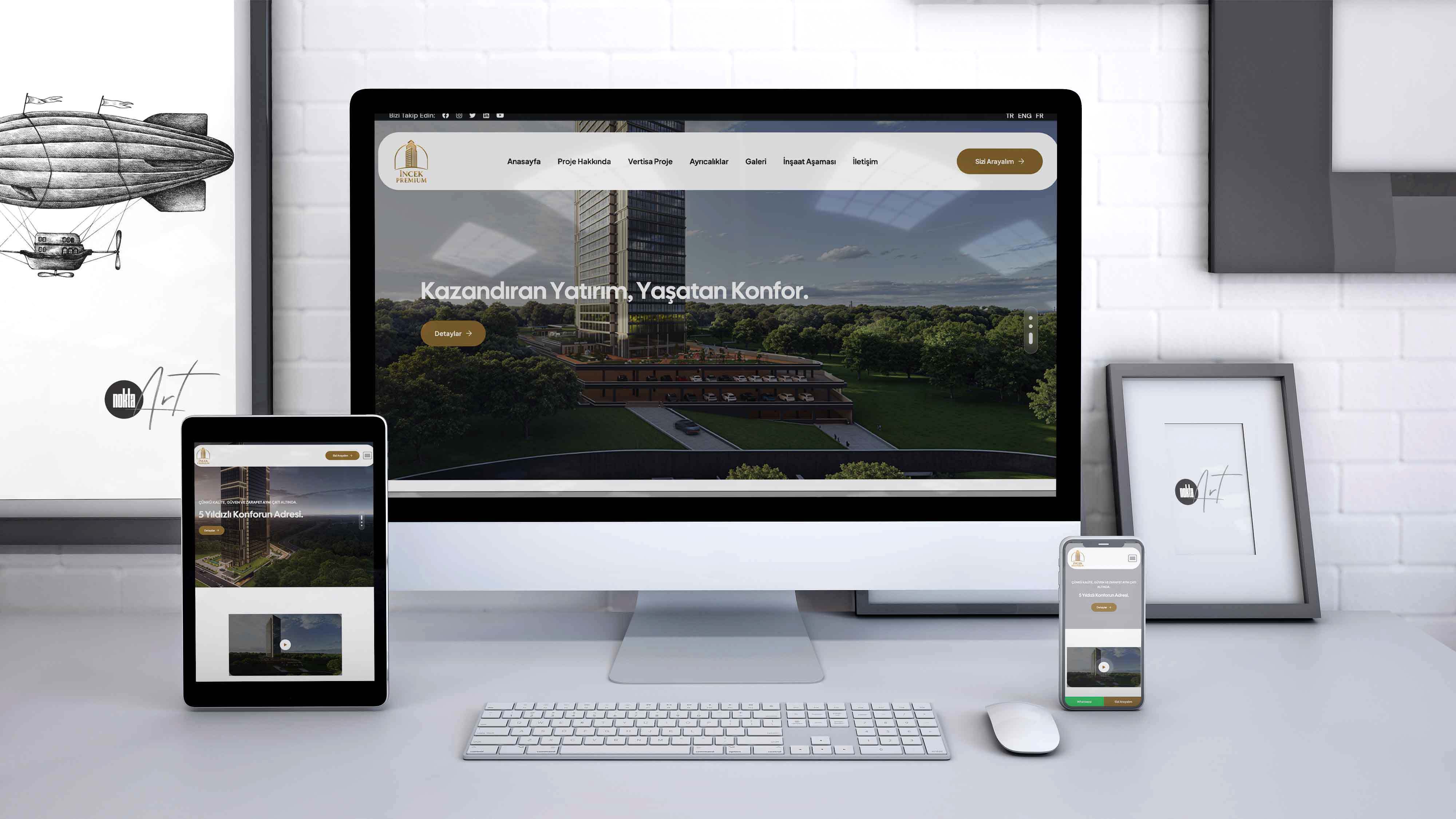 İnşaat Projesi Web Sitesi