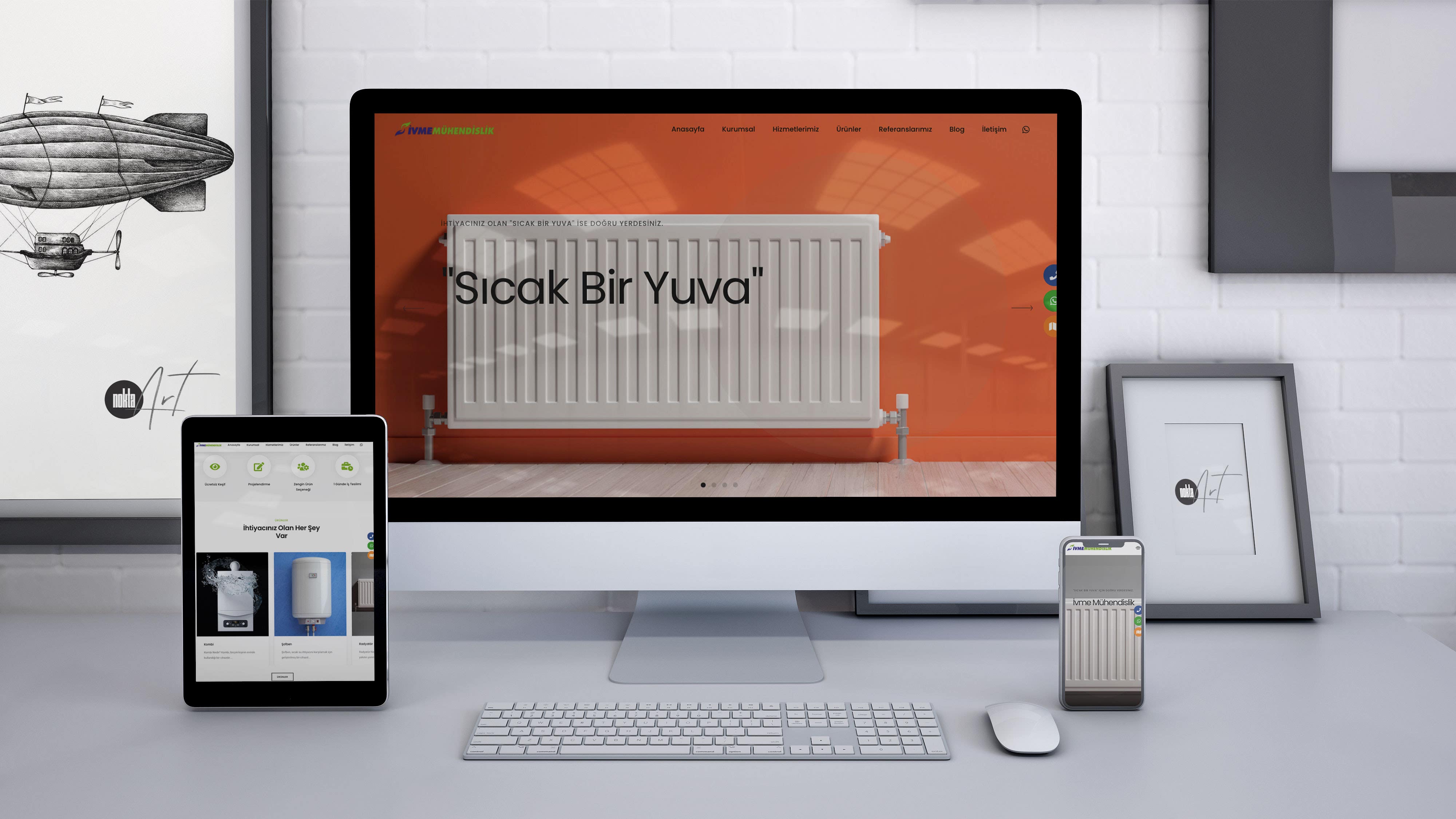 İvme Mühendislik Web Sitesi Yapım İşi