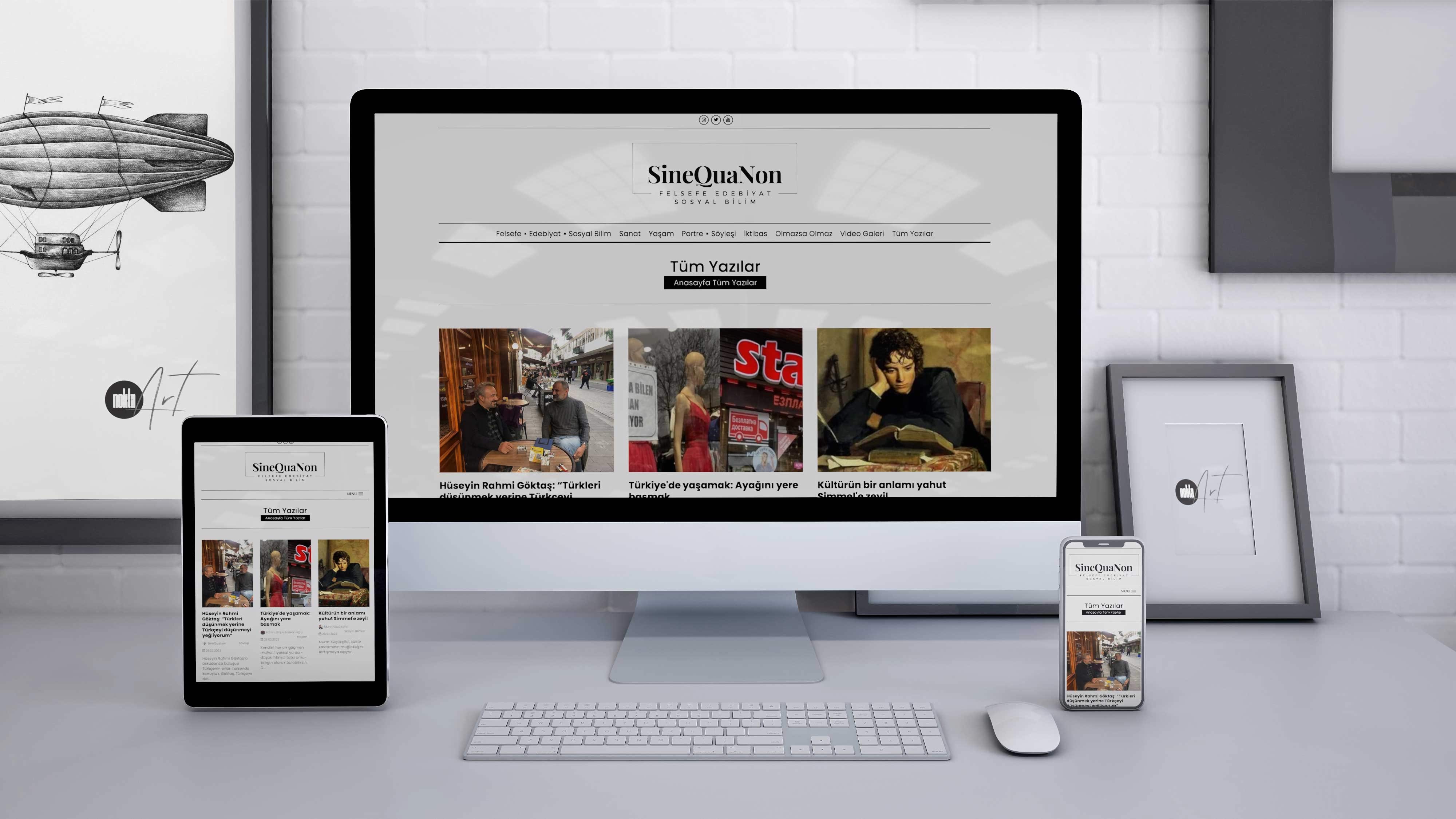 KETEBE Yayıncılık - SineQuaNon - Web Tasarım