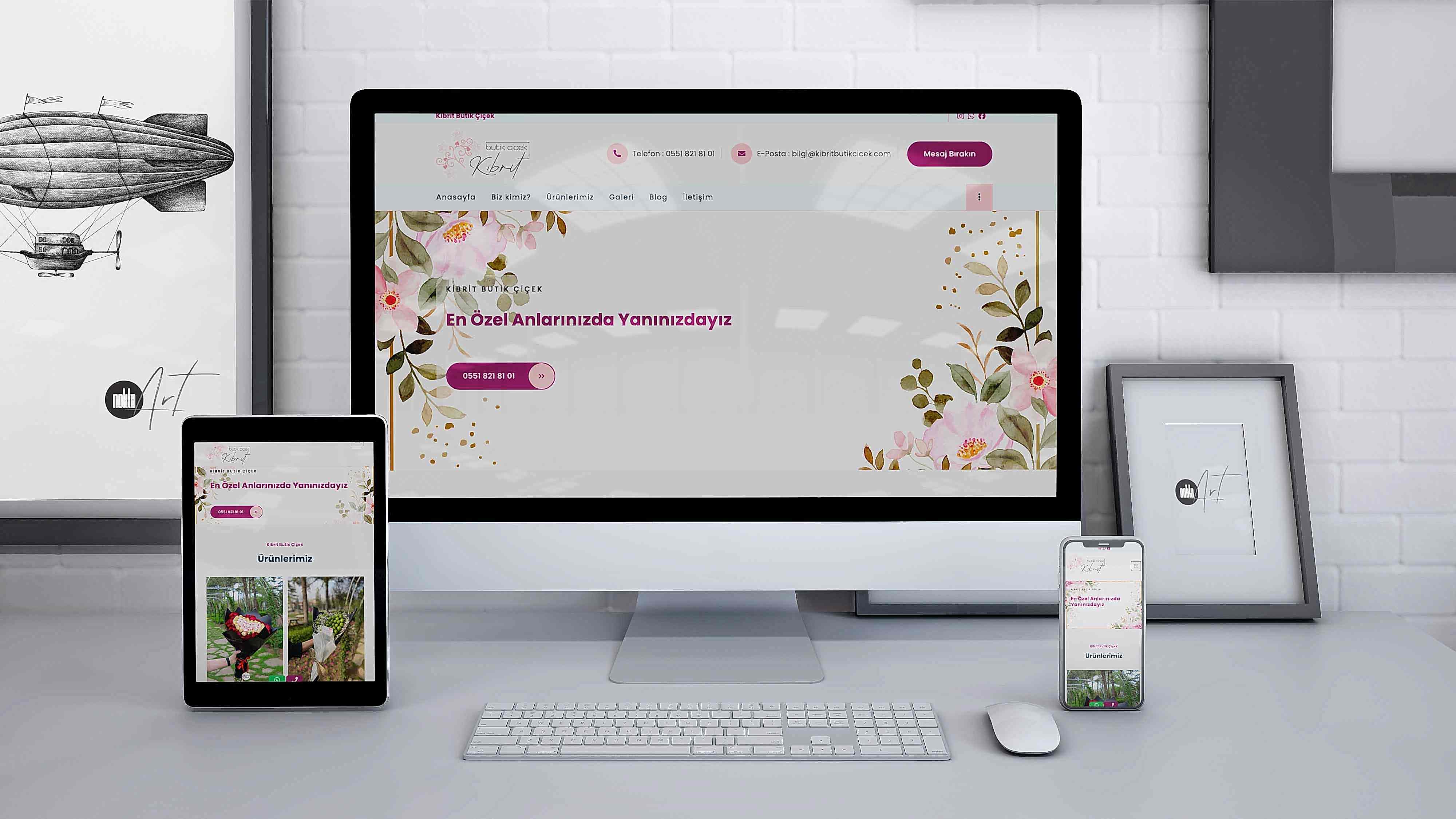 Kibrit Butik Çiçek - Kurumsal Web Sitesi