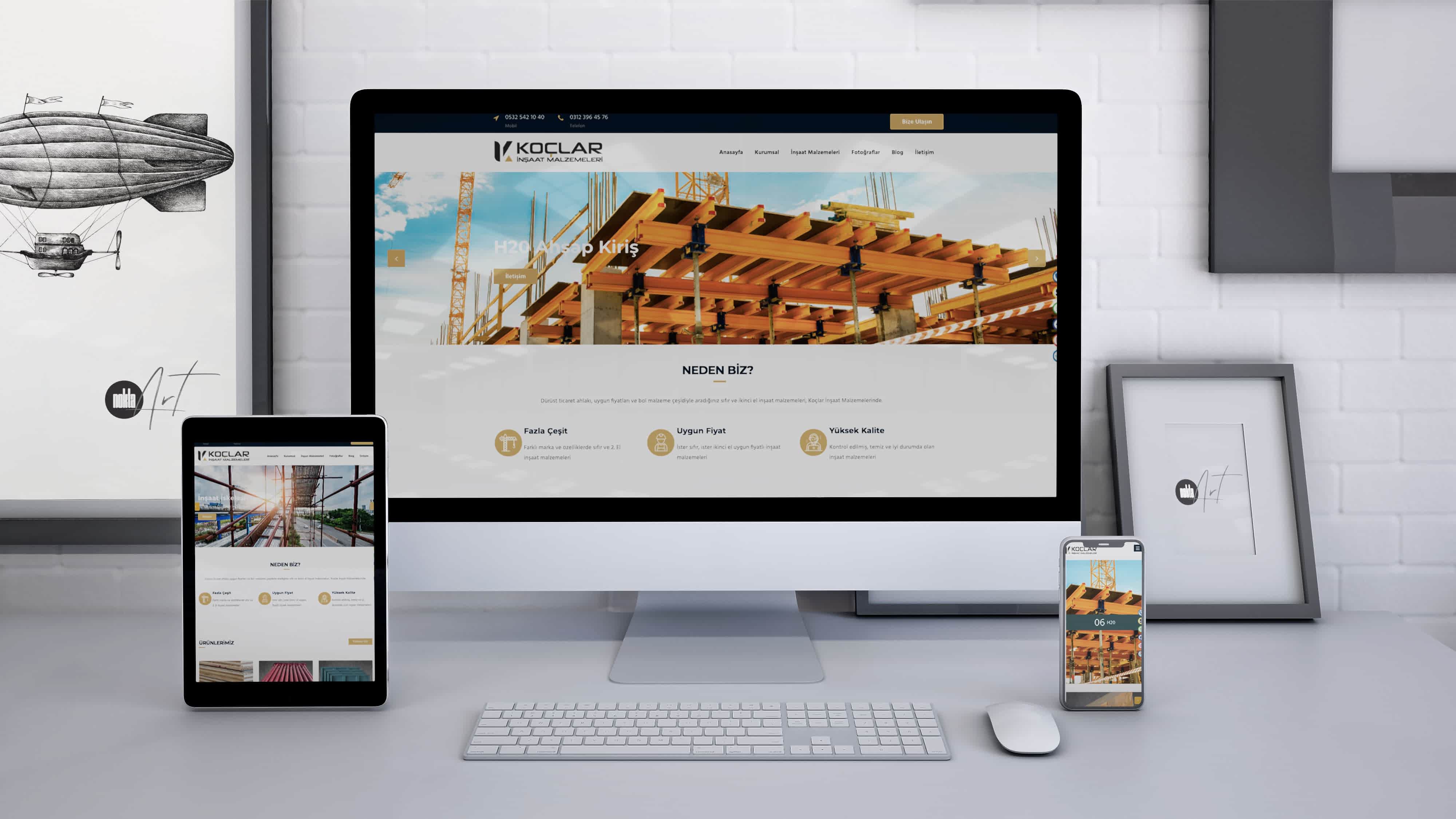 İnşaat Web Sitesi Yapım