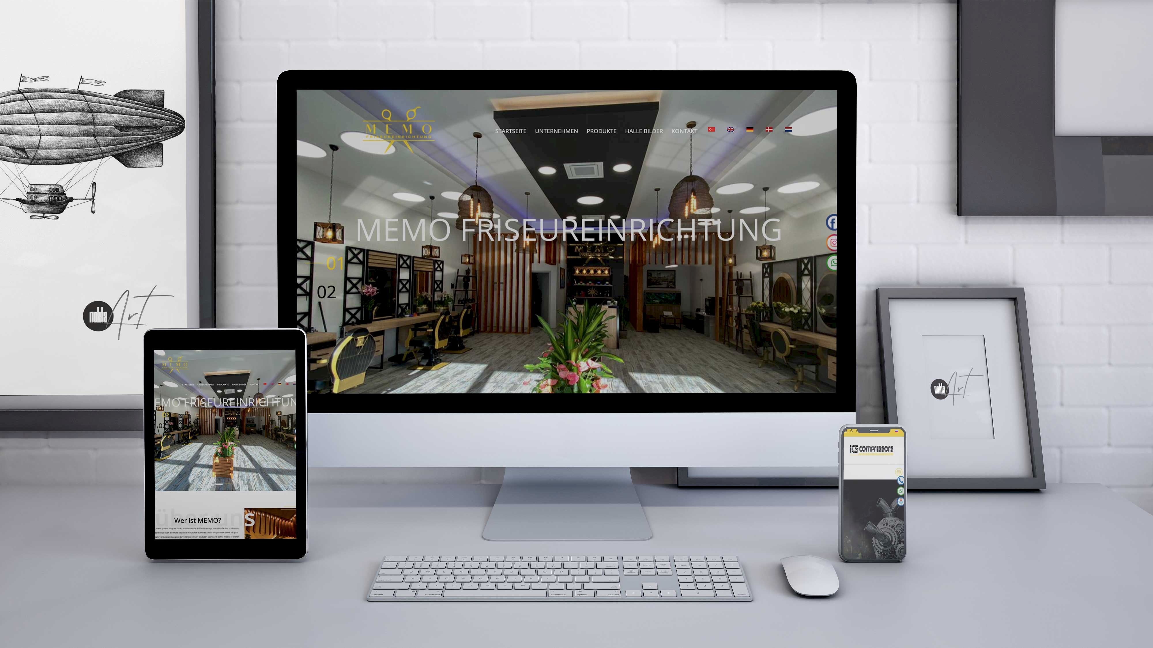 Memo Friseureinrichtung - Web Tasarım