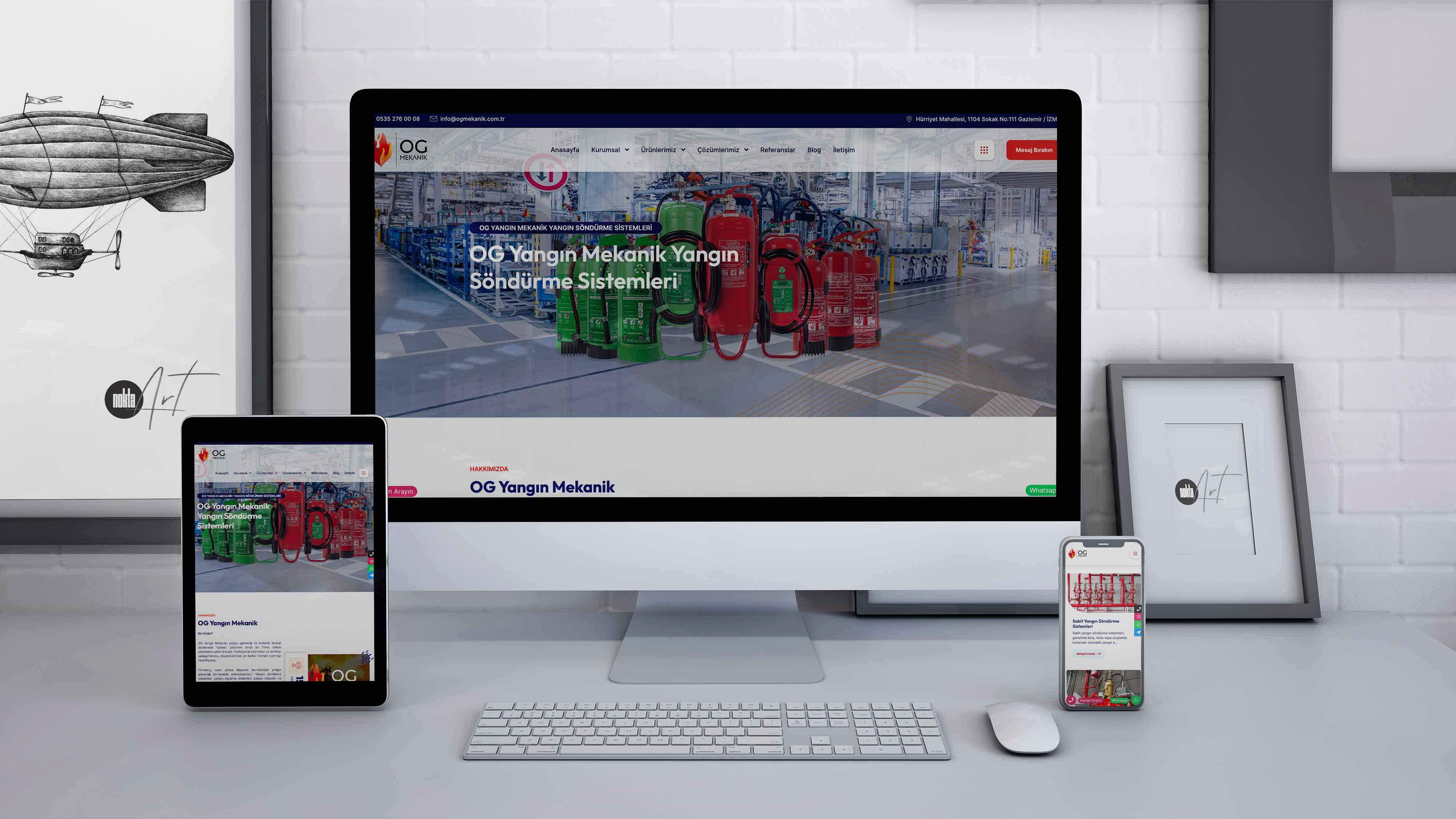OG Yangın & Mekanik - İzmir Web Tasarım
