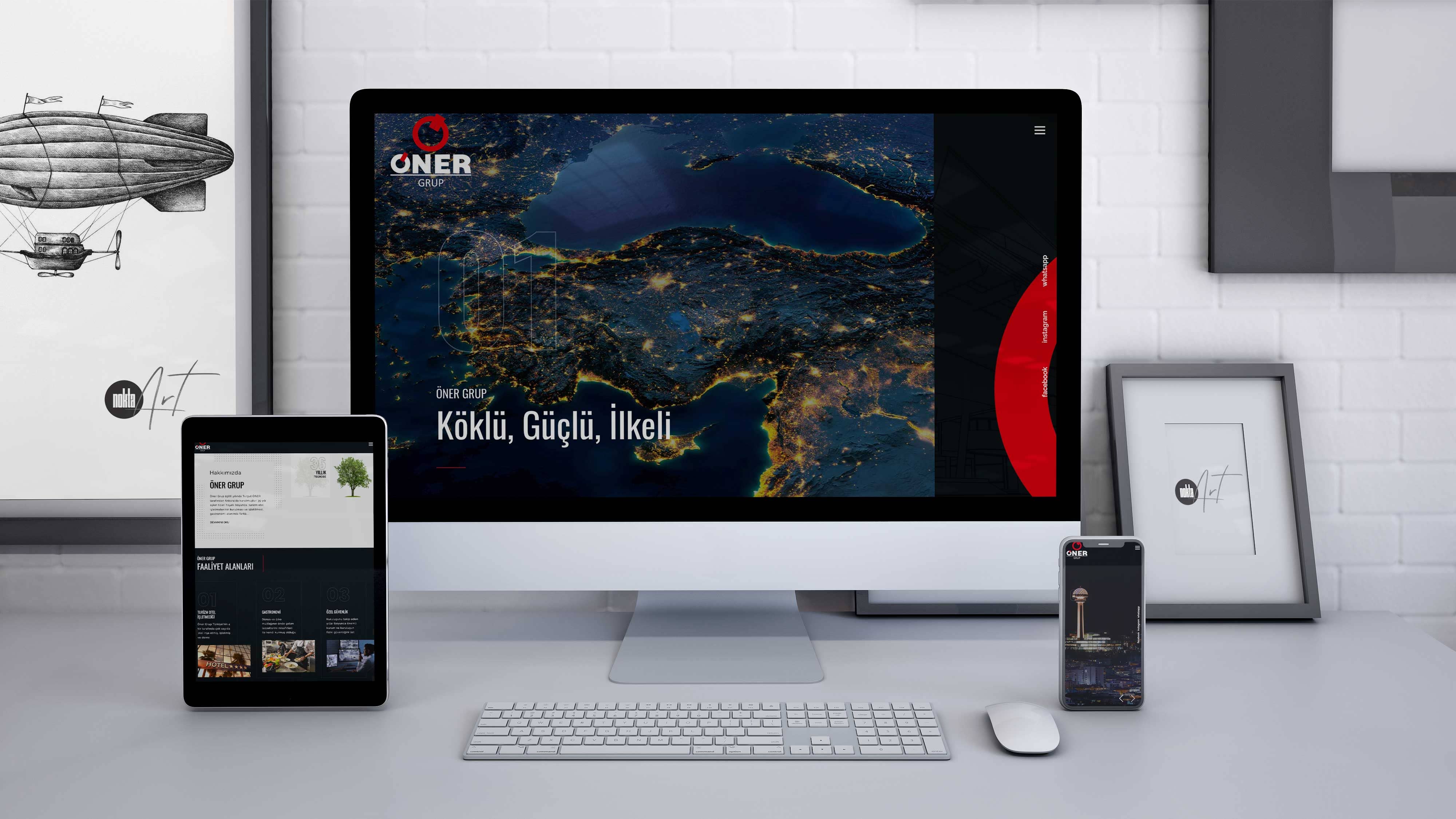 Öner Grup - Web Sitesi Yapım ve Tasarım