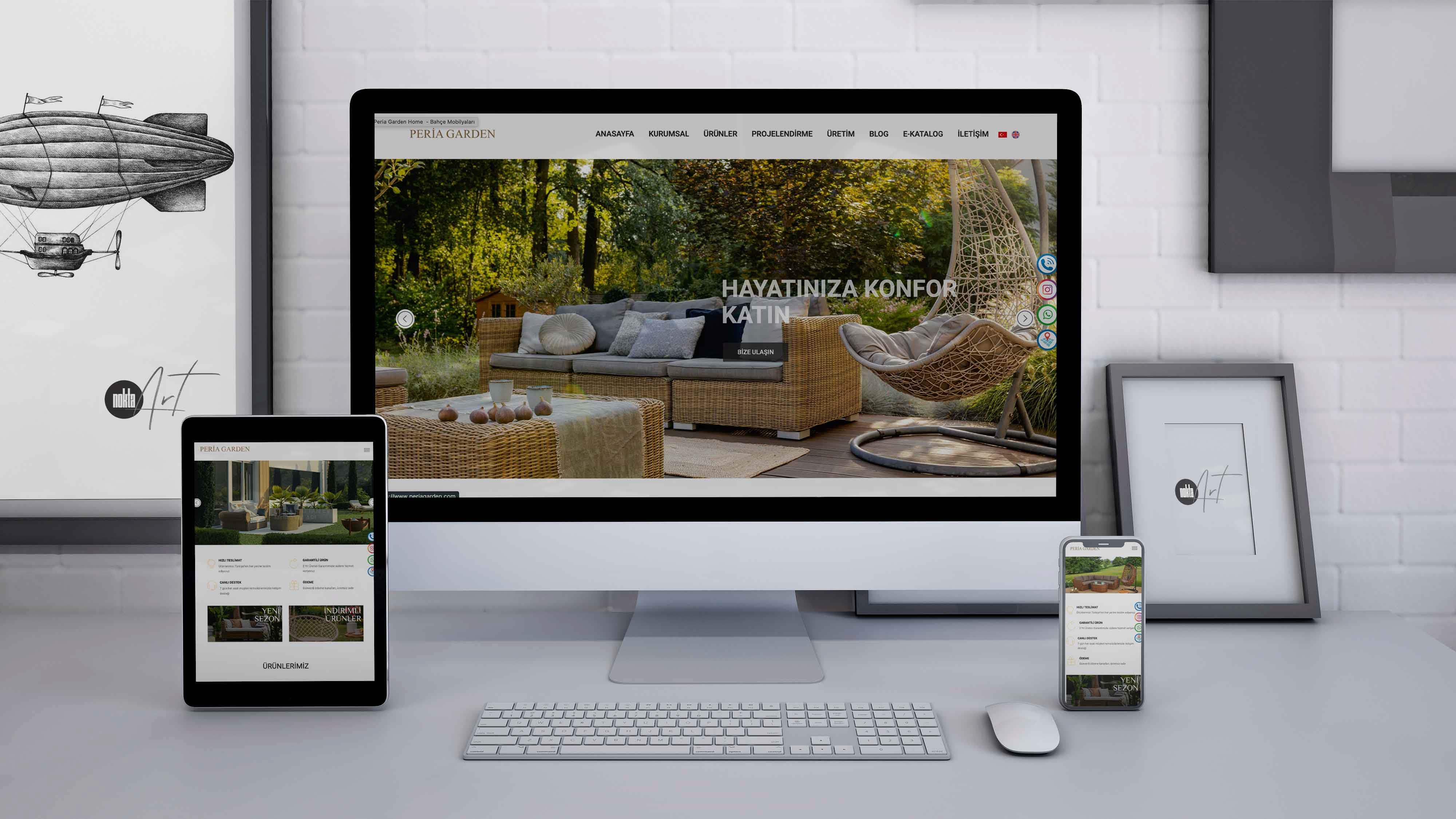 Peria Garden Home - Web Tasarım ve Yazılım