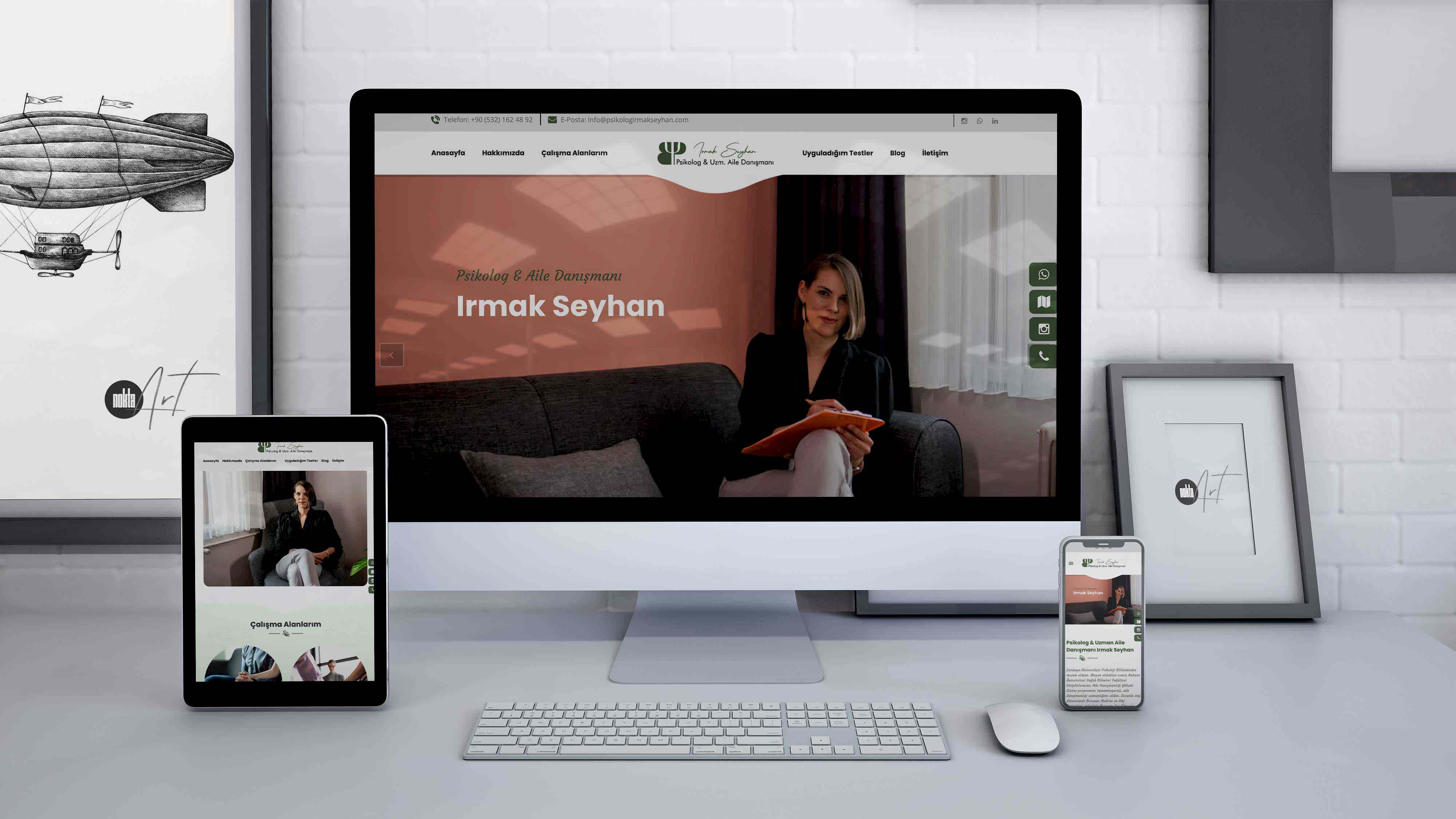 Psikolog İrmak Seyhan - Web Tasarım ve Yazılım