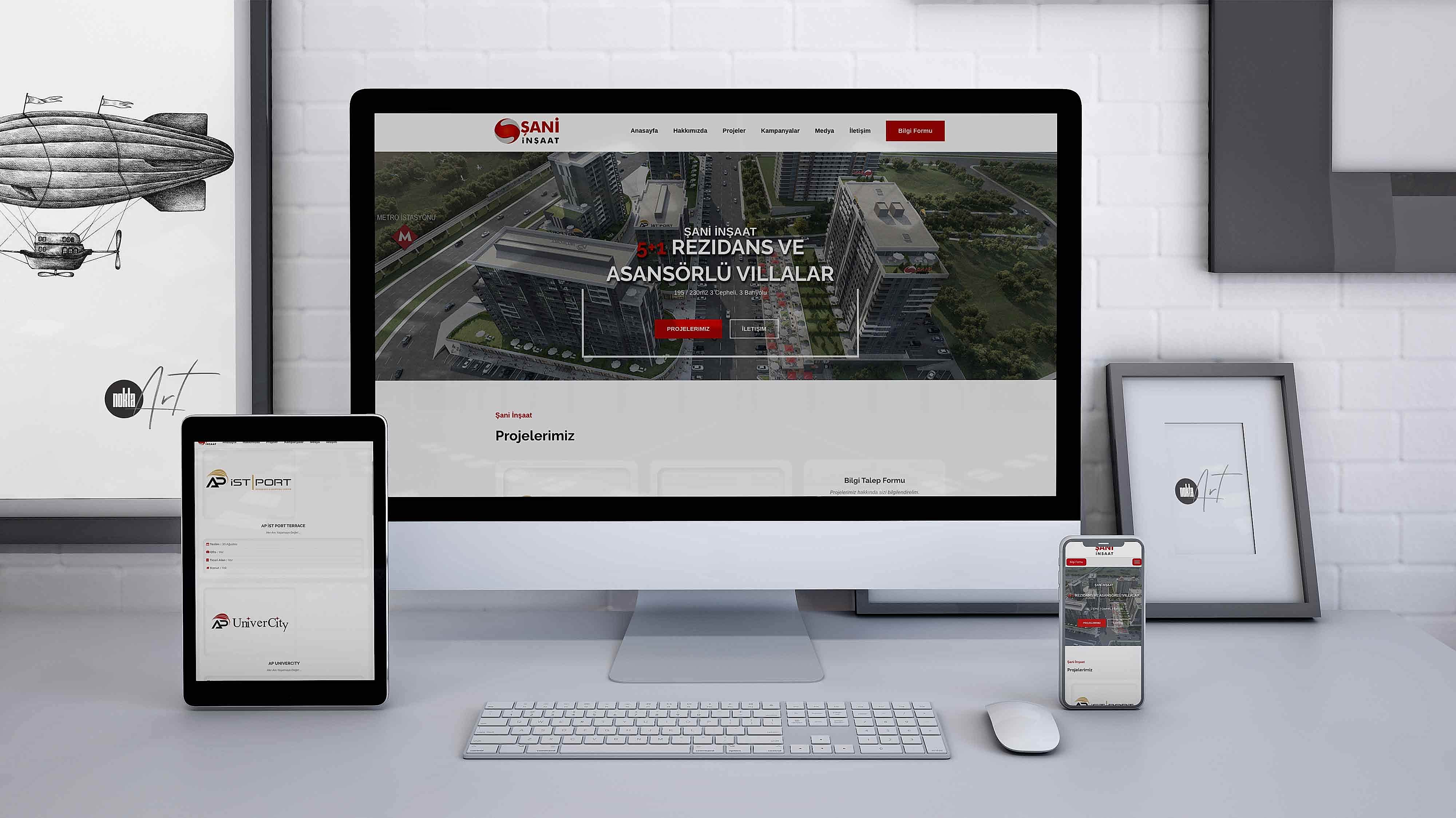Şani İnşaat HTML Web Tasarım