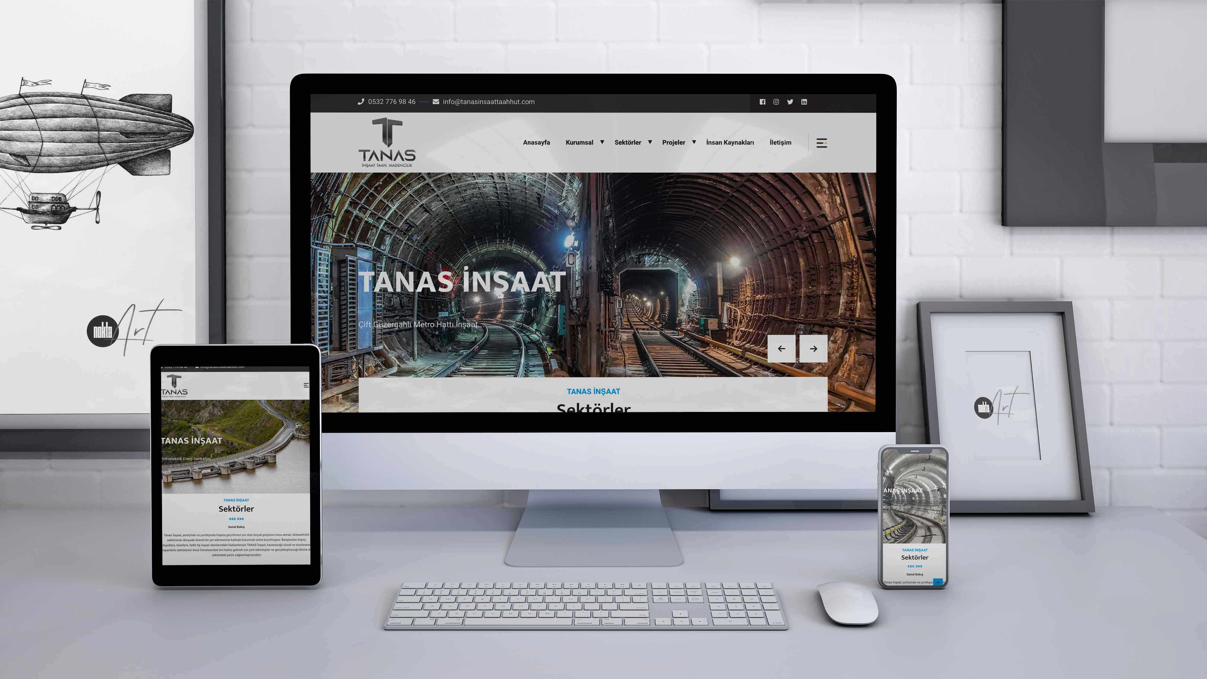 Tanas İnşaat - Web Tasarım 