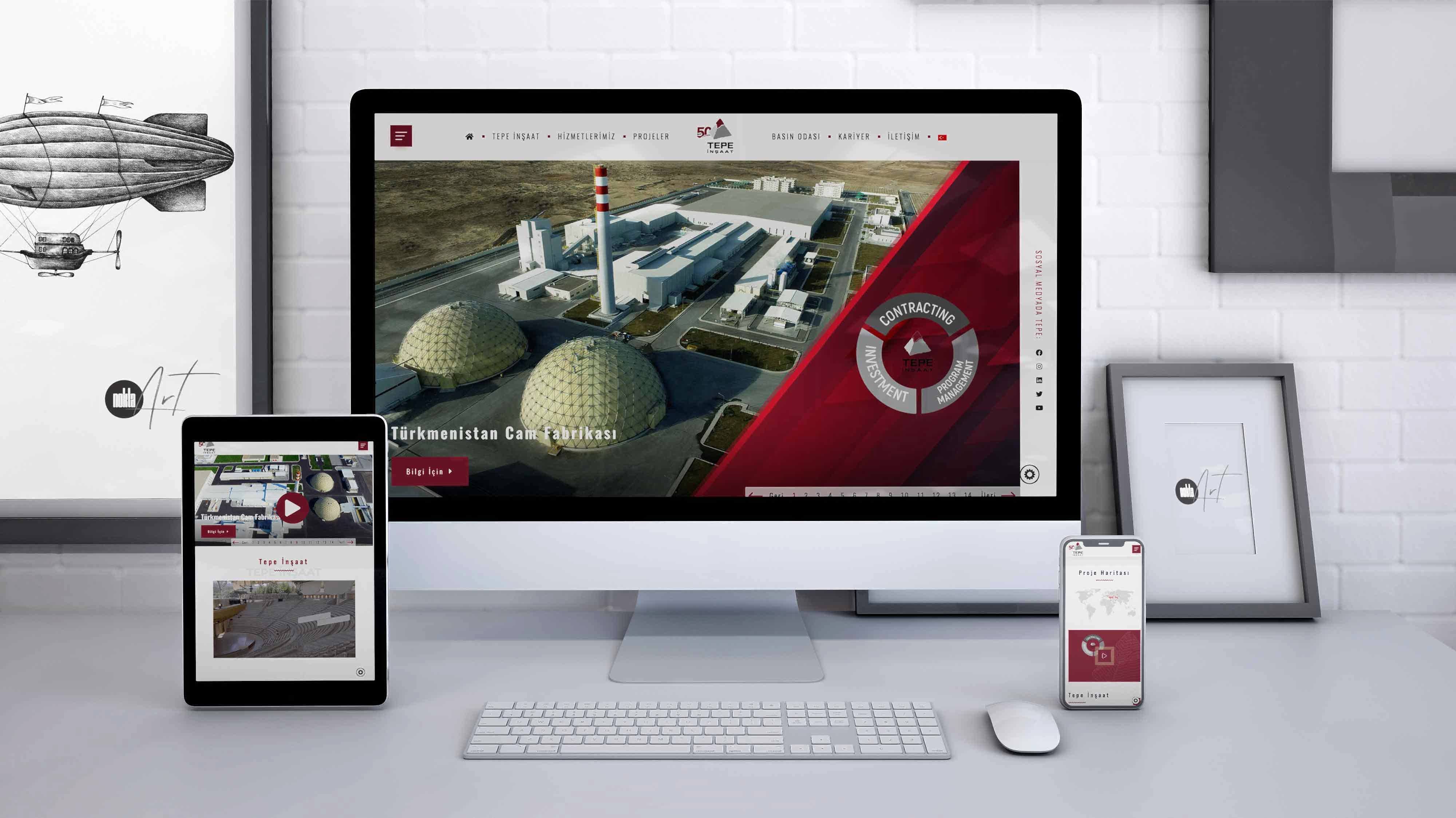 Tepe İnşaat - Web Tasarım ve Yazılım