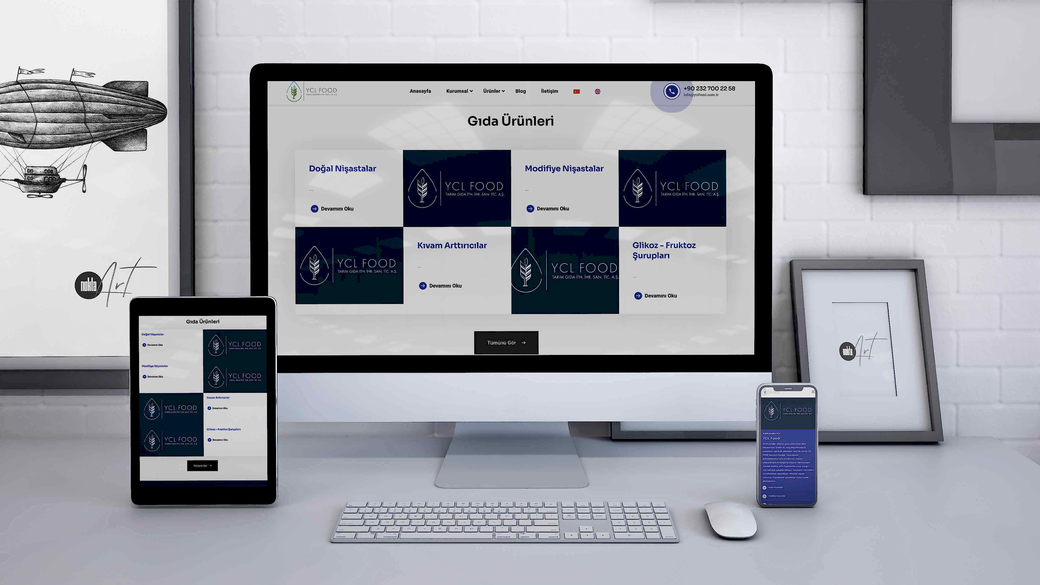 YCL Food - Web Sitesi ve Yazılım İşi