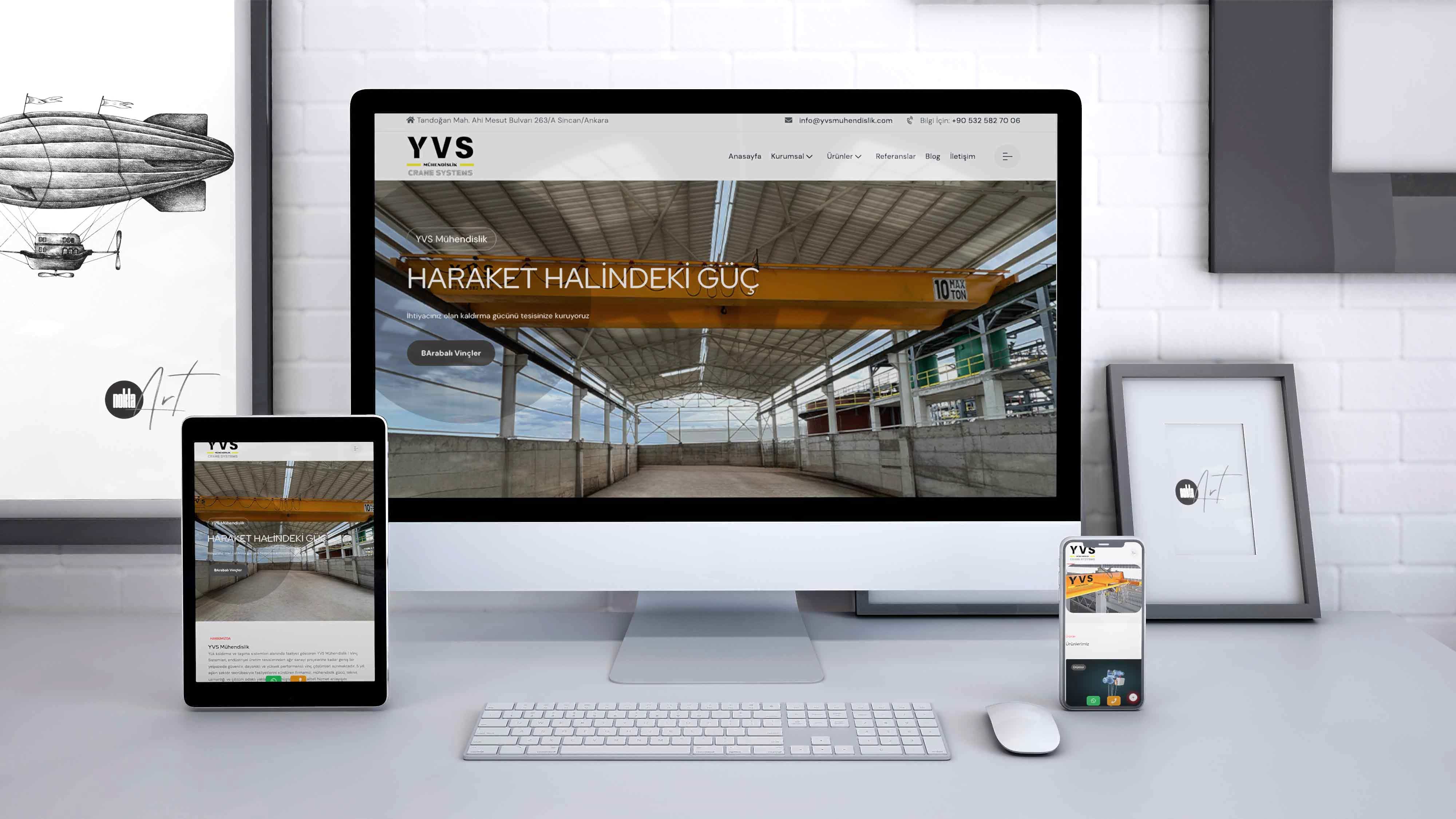 YVS Mühendislik - Ankara Web Tasarım